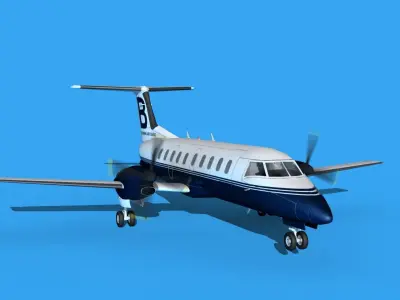 Embraer EMB120 Buchmann Air Service 1 3D model