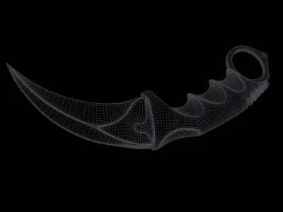 Karambit pack Free low-poly 3D model