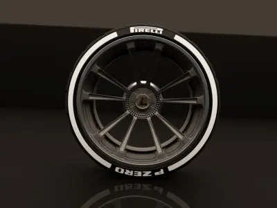 JRC RACING 2 Limited Edition With PIRELLI Tire 3D model