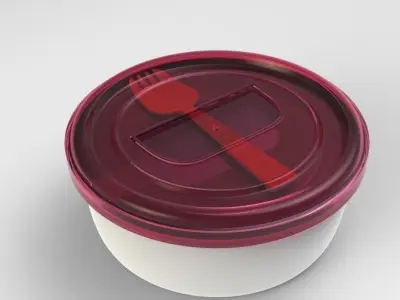Tuna and Yogurt  Cup 3D model