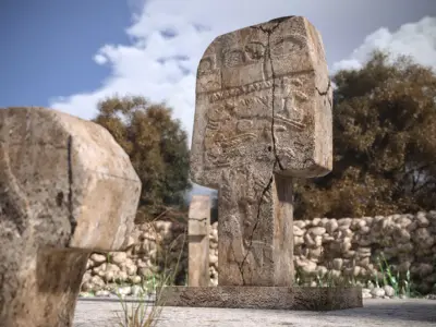 Urfa Gobeklitepe historical places 3D model