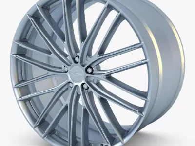 Vossen VFS4 20 wheel silver 3D model