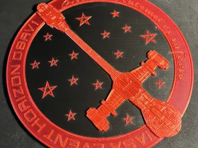 Red IASA Event Horizon Wall Plaque 3D print model