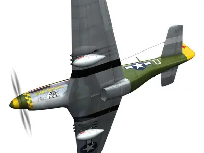 North American P-51D - Gunfighter 3D model