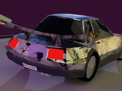 LowPoly Sport Car Free low-poly 3D model
