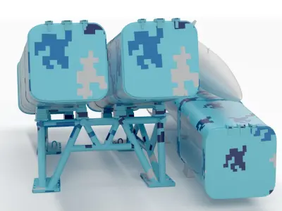 CM-401 Chinese Anti-Ship Ballistic Missile 3D model