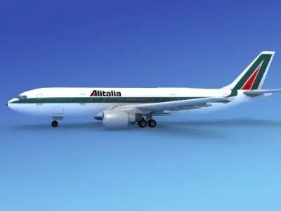 Airbus A300 Alitalia 3D model