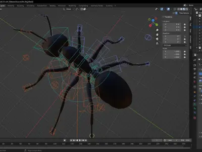 Insect Garden Mighty VR Myrmidon 3D Ant Mode Low-poly 3D model