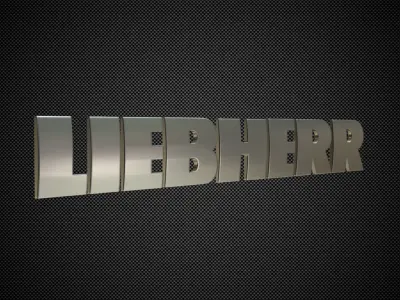 liebherr logo 3D model