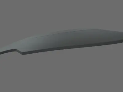 Car Bonnet 04 Low-poly 3D model