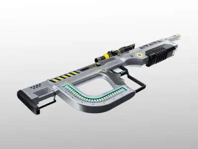 X Sniper Low-poly 3D model