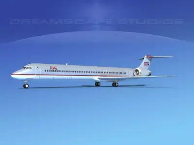McDonnell Douglas MD83 ATA Airlines 3D model