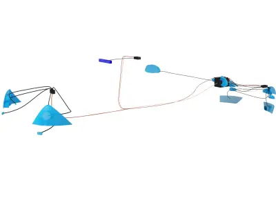 Wiring Inside a Car 3D model