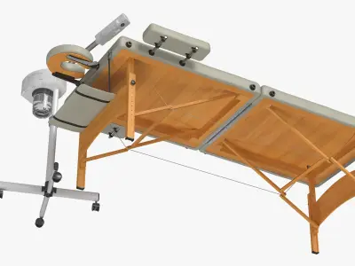 Portable Massage Table and Facial Steamer 3D model