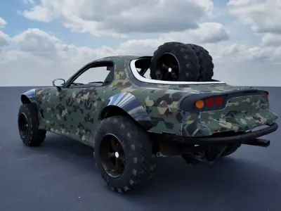 Mazda RX-7 Camo 3D model