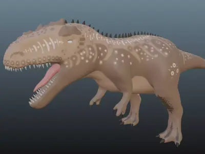 Giganotosaurus Low-poly 3D model