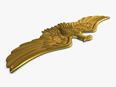 Eagle Insignia Gold 3D model