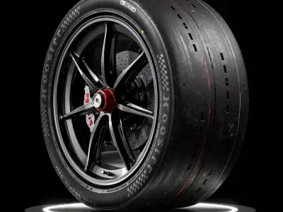 Hoosier R7 295 35 ZR19 3D model