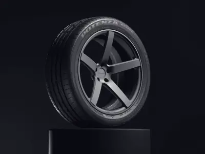 Bridgestone Potenza RE050 RFT 3D model
