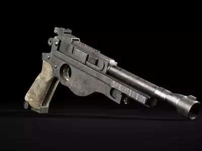 HERO Prop Asset - Mandalorian Blaster IB-94 Low-poly 3D model