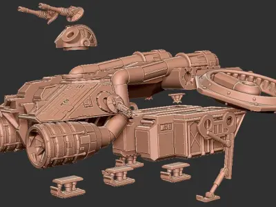 Thunderbird Heavy Assault Transport 3D print model