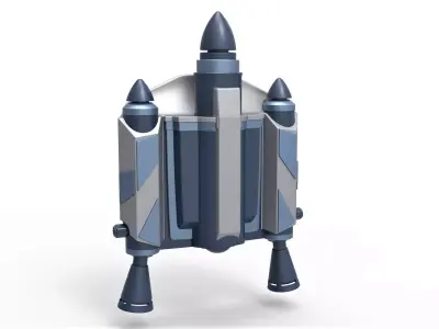 Jango Fett Jetpack from Star Wars Attack of the Clones 2002 3D print model