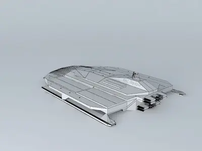 XAC Olympus Space aircraft class Free 3D model