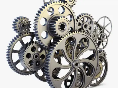 Gear mechanism v 2 3D model