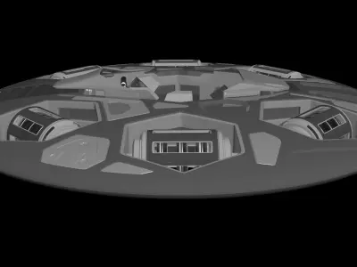 Thronum Domini - Concept Drone design 3D model