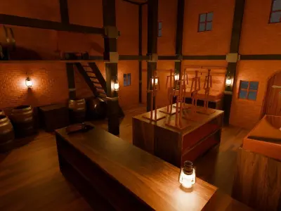 Medieval Armory Store 3D model