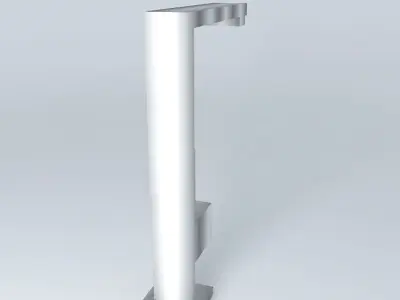 Faucet stainless steel kitchen Free 3D model