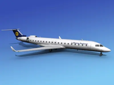 Bombardier CRJ700 Lufthansa 3D model