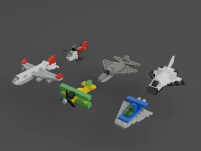 LEGO Mini Vehicles Pack 3D model