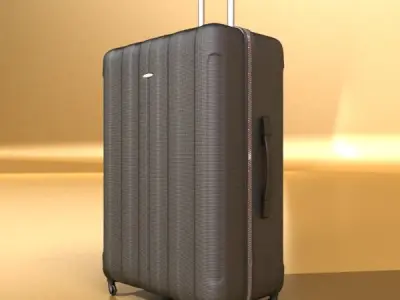 Rolling Suitcase 01 High Detail 3D model