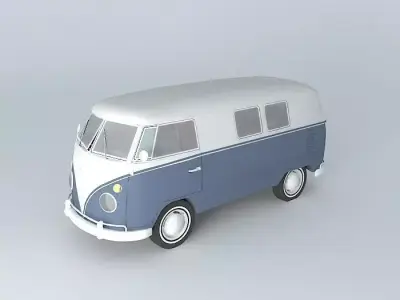 Volkswagen Type 2 Kombi T1 1967 Free 3D model