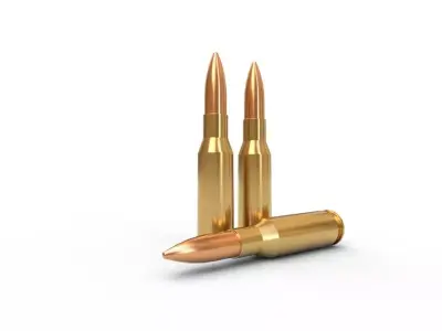 280 British Ammo Low-poly 3D model