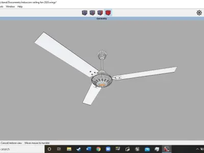 IndusCom SDI-201105060-LVLS ceiling fan Free 3D model