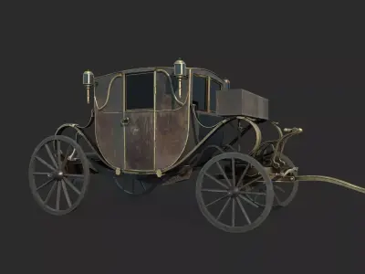 Late 19th century classical carriage carriages 3D model