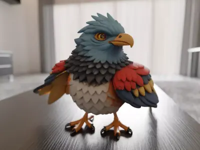 kingfisher 3D print model