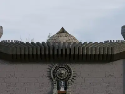 simple princess castle 3D model