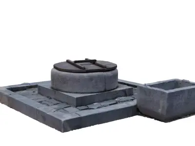 Korean style well 3D model