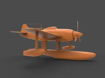 Kawanishi N1K 3D print model
