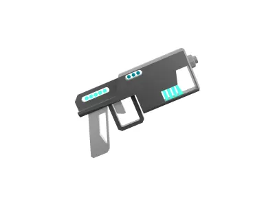 3d  sci-fi small beam weapon icon 3D model