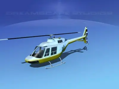 Bell 206 Sheriff Department 3D model