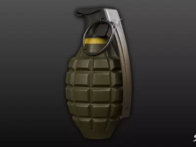 Grenade Modern Low-poly 3D model
