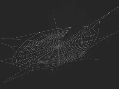 Spider Webs Collection 3D model