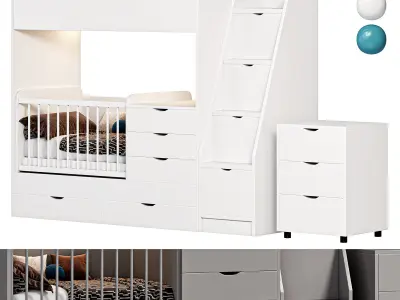 Binky DS702 bed 3D model