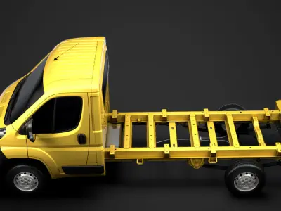 Fiat Ducato Chassis Truck Single Cab 3800WB 2014 3D model