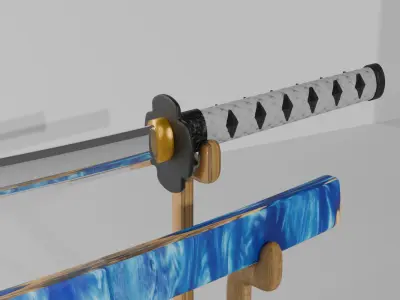 Katana 3D model 10