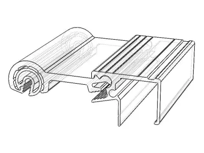 Aluminum Extruded Vehicle Rope Rail System 3D model